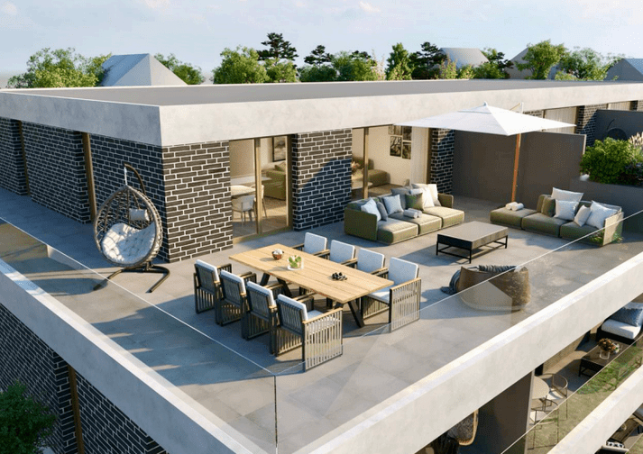 Künten - Projektion Terrasse
